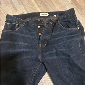 Taylor Stitch Deep Indigo Slim Straight Jeans 33 x 34